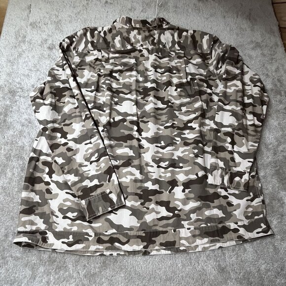 Society Of One Mens Military pattern Casual Button-Up Shirt 3XLT 100% Cotton - Picture 7 of 9